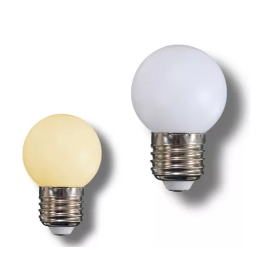 Lâmpada Bolinha Led 1w G45 E27 Lustre Varal Espelho Camarim