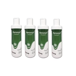 Kit 4 Shampoo Dermatológico Peroxsyn 200ml - Cães e Gatos