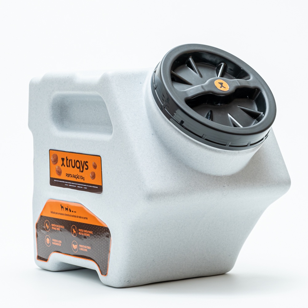 Porta Ração Grande 10Kg Pote Organizador Para Caes e Gatos