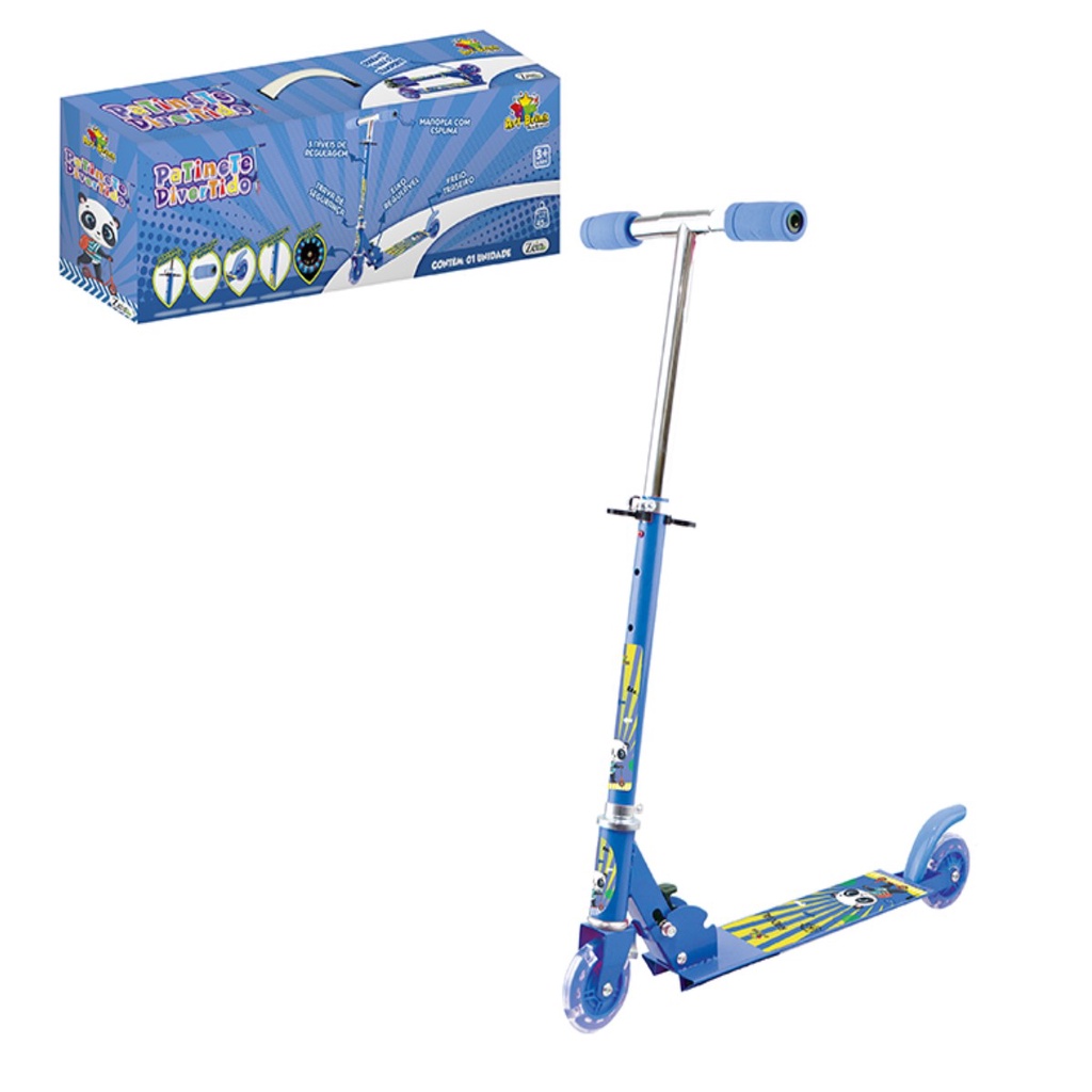 Patinete Infantil Radical Panda P/ Crianças de 3 4 5 6 Anos | Shopee Brasil