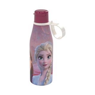 Garrafa de Plástico 530 ml com Tampa Abre e Fecha  Frozen