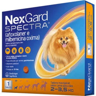 Nexgard Spectra 2 A 3,5kg Anti-pulga Carrapato Sarna Vermes Antipulgas Antipulga em Oferta na Shopee