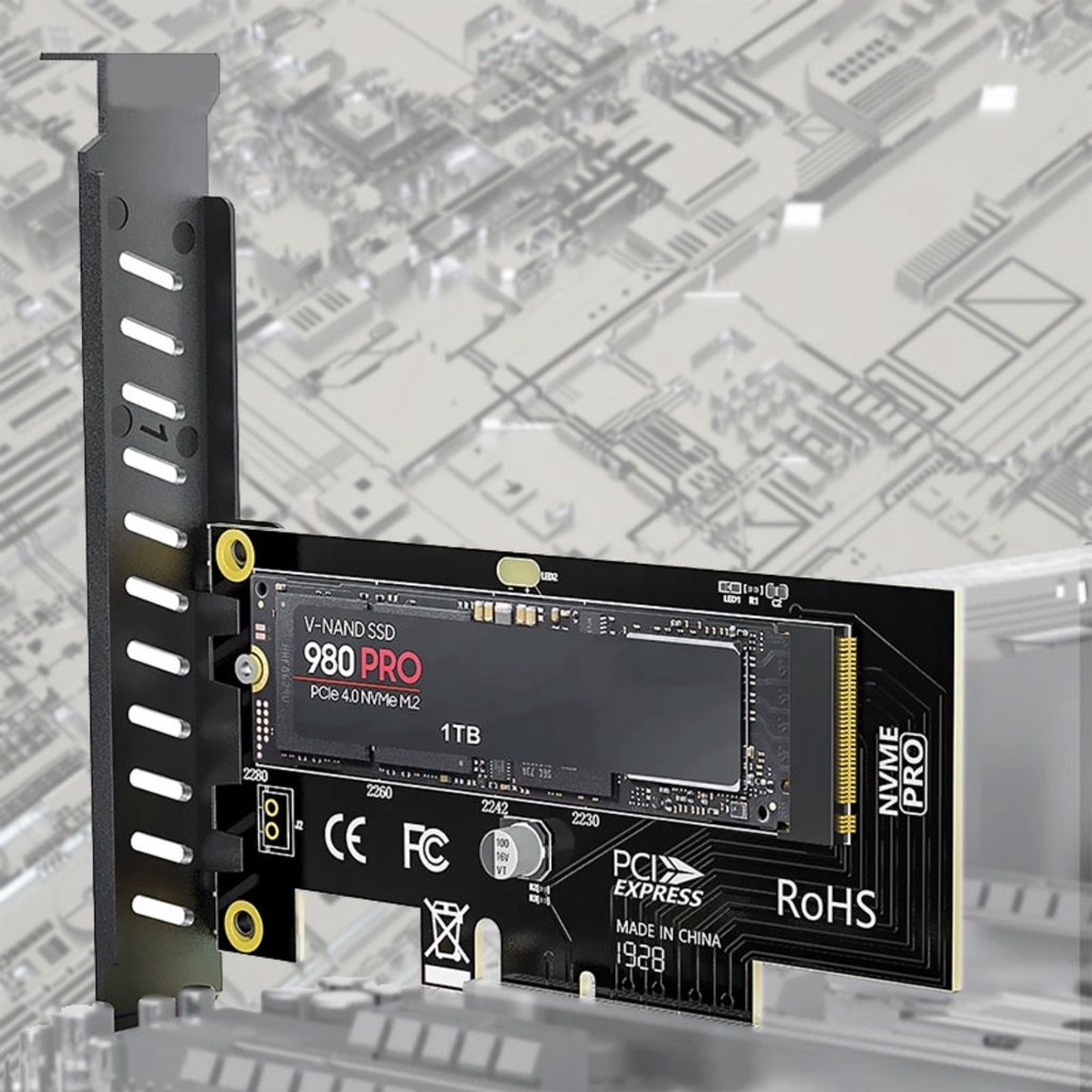 Adaptador ZoeRax NVME Pro M . 2 SSD Para Pcie 4.0 Placa Adaptadora ...