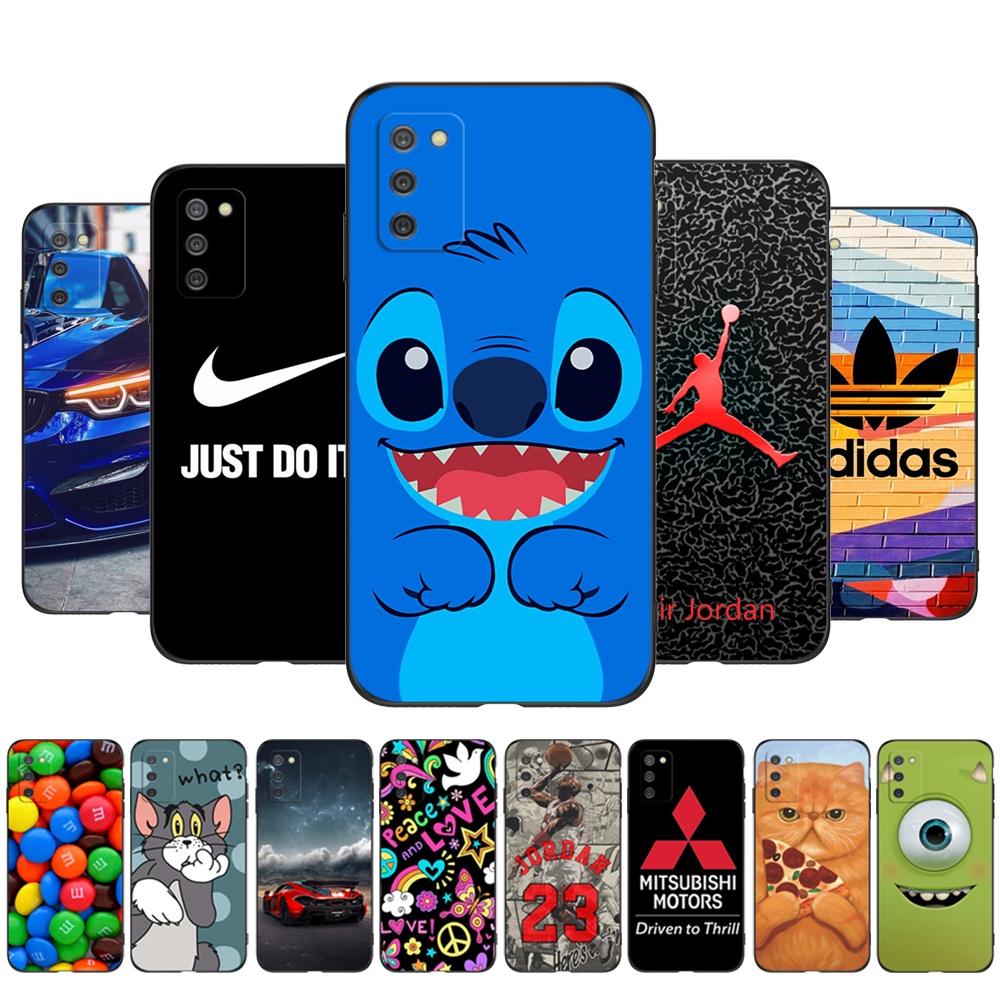Para Samsung A03s Comprimento Da Caixa A03s 164,3mm Tampa Traseira Do Telefone Galaxy A03s GalaxyA03s A 03s A037 Capa De Silicone Preto Tpu Ponto De Costura