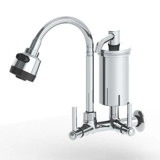 Torneira Gourmet Com Filtro Metal Cozinha Parede 1/4 Volta C70 2167