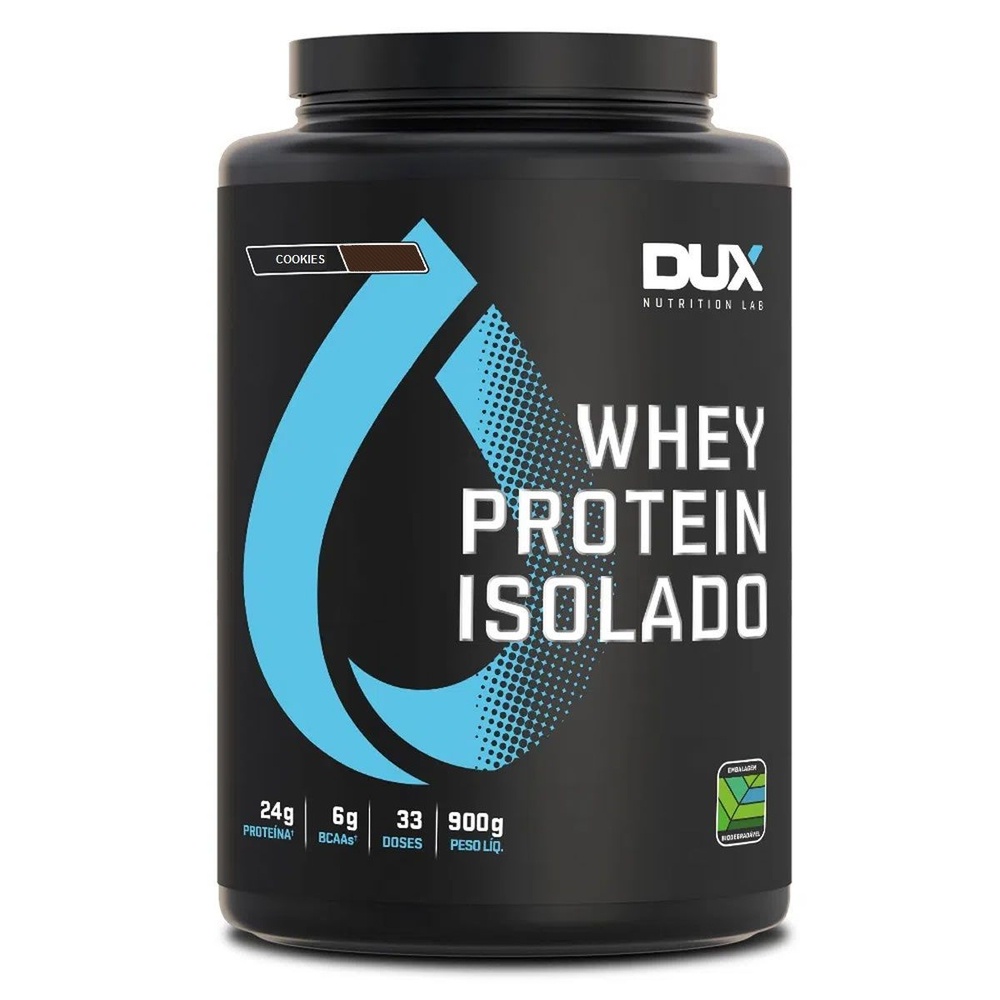 Whey Protein Isolado – 900g Cookies – Dux Nutrition