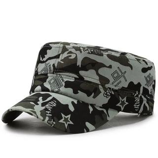 Boné De Beisebol De Camuflagem De Moda Plana