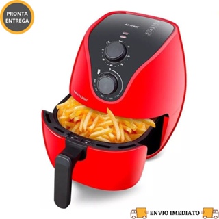 Fritadeira Elétrica Sem Óleo Air Fryer Multilaser Vermelha 4l 110v