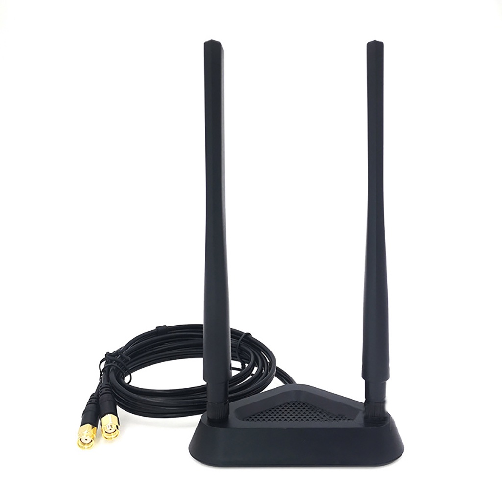 Cabo De Extensão Da Antena De Banda Dupla 2.4G 5.8G Com Base Magnética 8DB SMA Para Placa De Rede Sem Fio WIFI Router