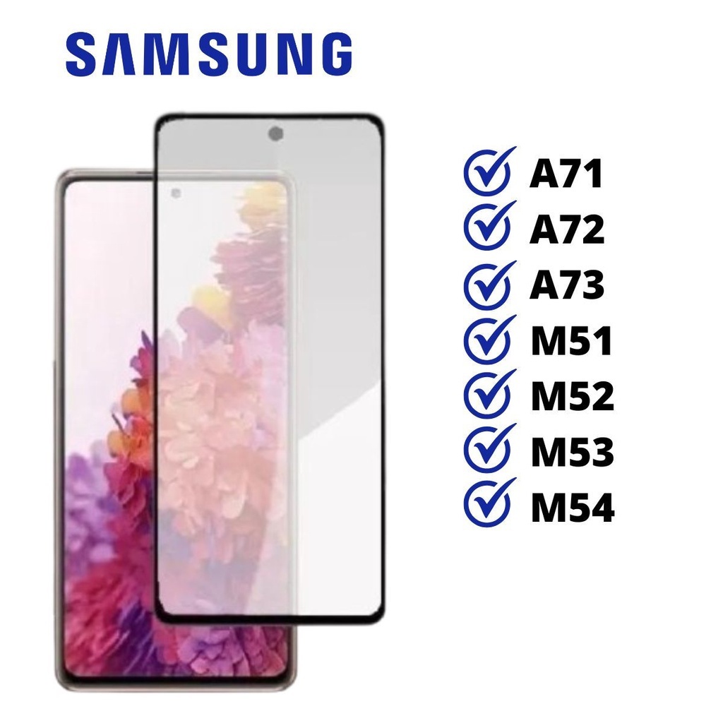 Pelicula de Fosca Ceramica 3D 9D Anti Oleosidade Para Samsung Galaxy A71/ A72/ A73/ M51/ M52/ M53/ M54