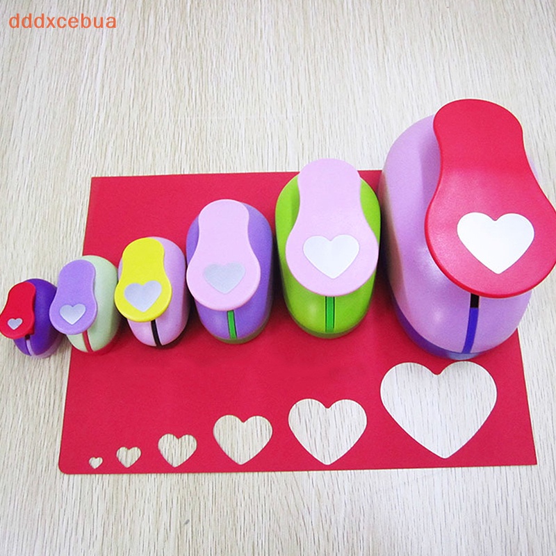 [Dddddxcebua] Cortador De Papel Fofo Cartões De Bricolage Fazendo Furo Em Forma De Coração Perfurador Conveniente Presentes De Raspagem Feitos À Mão
