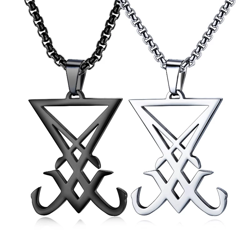 Colar Sigilo de Lucifer (Aço Inoxidável)