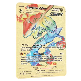 ✨【Direct sales】✨Cartas De Metal Pokemon Dourado Versão Espanhola Vastro  Vmax GX Pikachu Charizard Lugia Arceus Kids Collection Cartões De Jogo De  Presentes