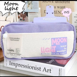 Caixa De Papelaria De Lona De Grande Capacidade Bolsa De Lápis Versão Coreana ins Meninos E Meninas Japoneses Armazename