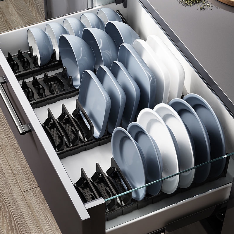 Rack de Cozinha, Gaveta Separador em Camadas Embutido, Conveniente para ...
