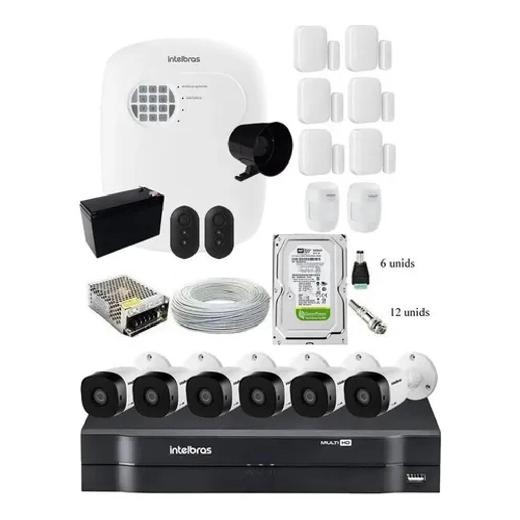 Kit Sistema 8000 Kit Alarme Sistema 8000 e Sensor presença com Câmera - JS  Distribuidor CFTV