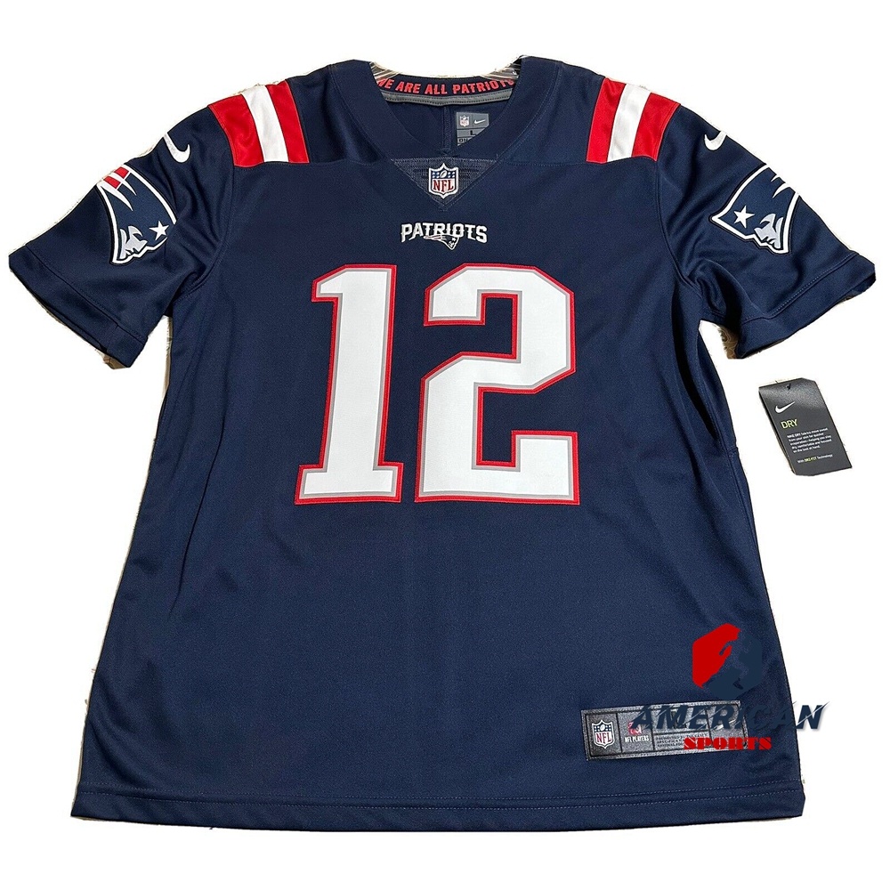 Camiseta Homens 2023nfl New England Patriots 12 Tom Brady Blue Limited Camisa De Futebol Americana