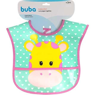 Babador Girafinha Com Bolso Impermeável 15370 - Buba