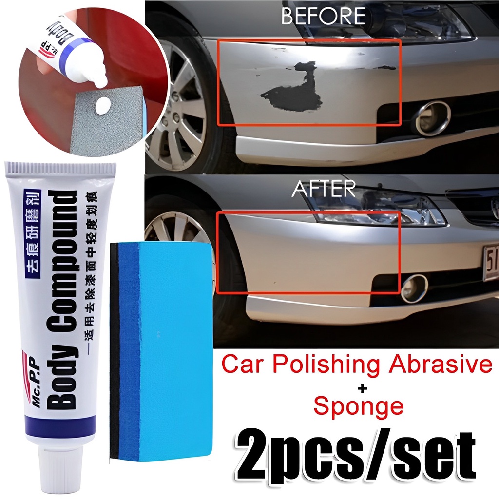 BODY COMPOUND PASTE CLEAR KIT CAR SCRATCH REMOVER REPAIR PAINT AUTO ...