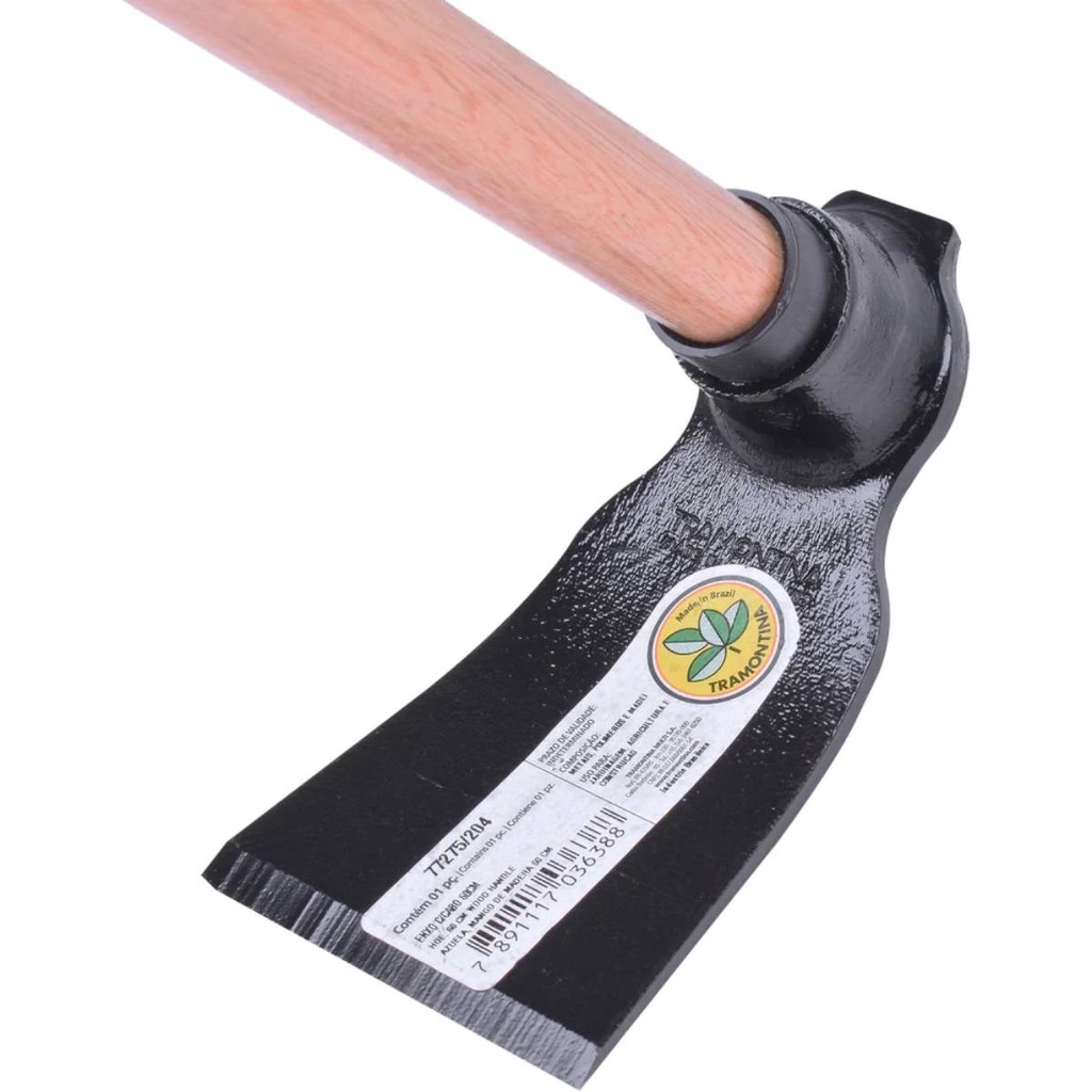 Enxó em Aço com Cabo de Madeira (60 cm) TRAMONTINA | Shopee Brasil