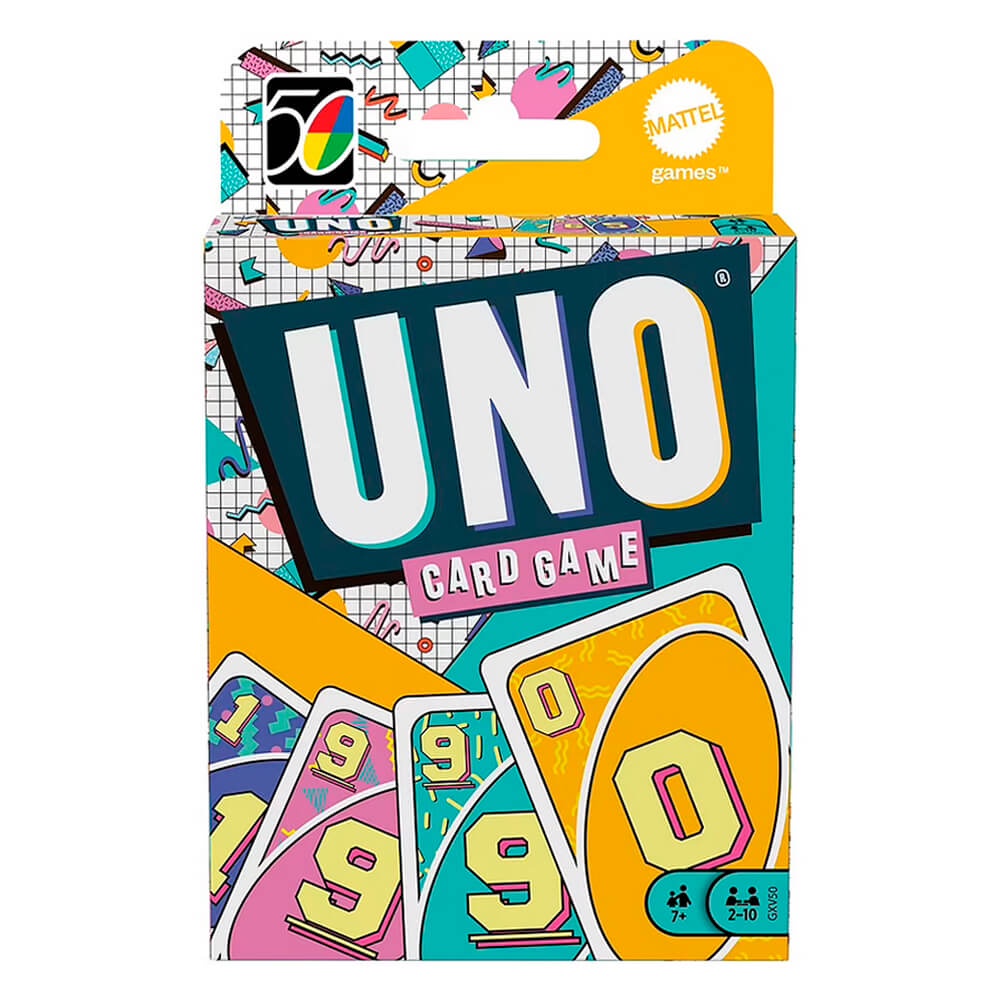 Jogo de Cartas UNO Iconic 1990s Especial de 50 Anos | Mattel | Shopee ...