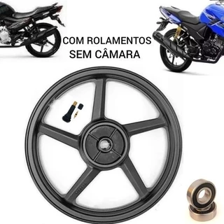 Roda Traseira Yamaha Factor 150 2021 Sem Câmara + Rolamentos