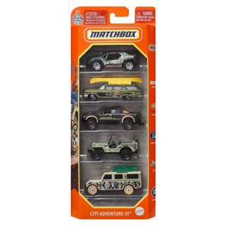 Matchbox Pack 5 Carros City Adventure III - Mattel