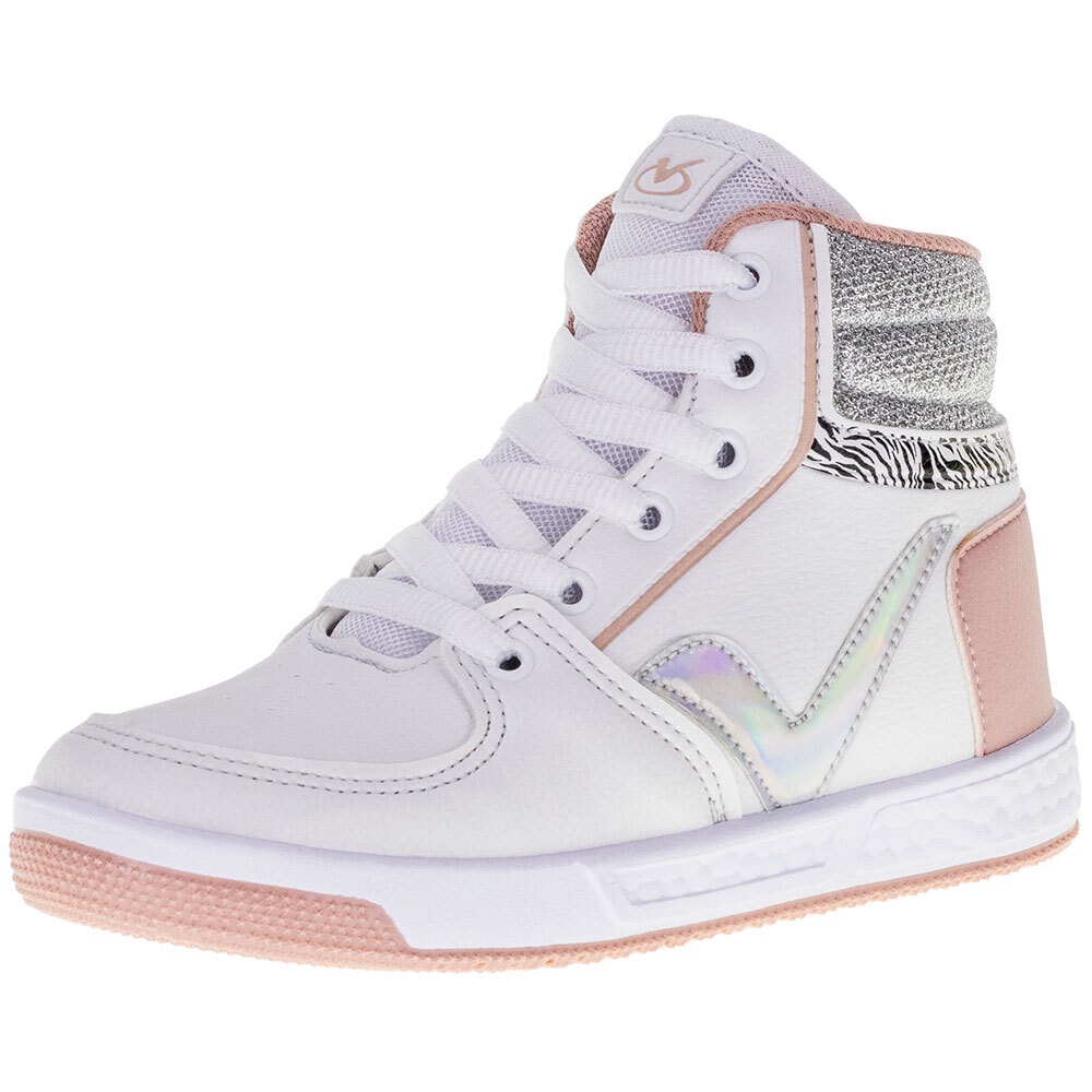 Tênis Infantil Feminino Cano Alto Via Vip Vv3804 Shopee Brasil
