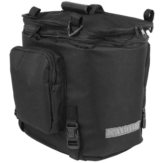 Bolsa de Moto Alforge Mala de Banco Expansiva com Capa Impermeável de Chuva Preto