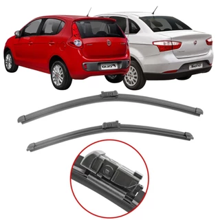 Par de Palhetas para Limpador de Parabrisa Dianteiro para Palio Nova/Grand Siena 2012 2013 2014 2015 2016 2017 2018 2019