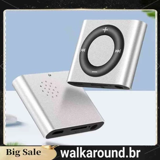 Mini Clip MP3 Player Com Cartão TF Speaker 64G Expansão 180mAh Walkman De Música