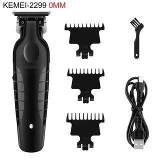 Cortador de cabelo profissional KM-2299 Cortador de cabelo Cortador de cabelo elétrico Cortador de cabelo Falha de acabamento sem fio Máquina de corte de cabelo com folga zero lâmina fina