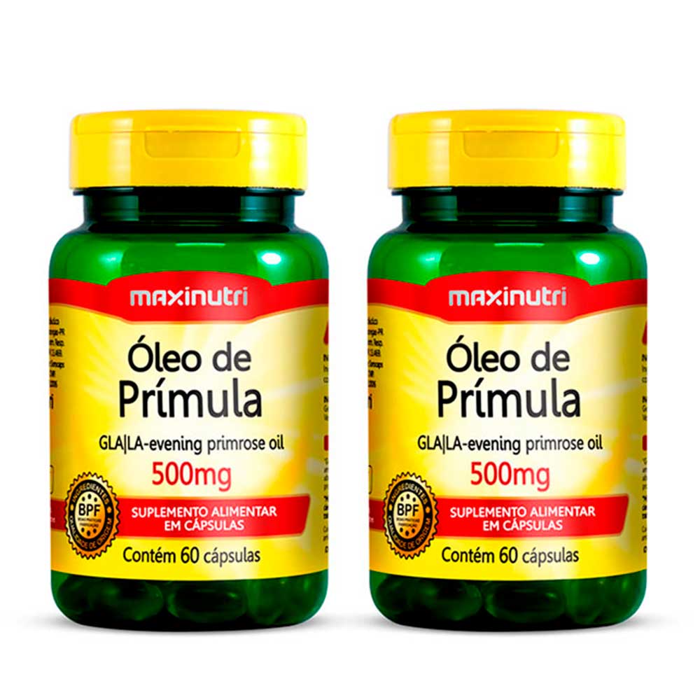 Kit 2 Óleo De Primula 500Mg 60 Capsulas Alivia Tpm Maxinutri | Shopee ...