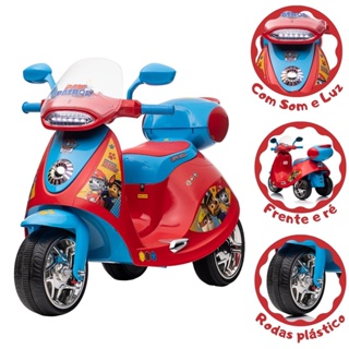 Mini Moto Elétrica Quadriciclo Infantil Patrulha Canina Motinha