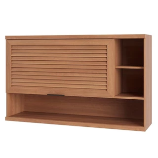 Aéreo Telasul Macadamia 914003-01 Ripado Com Nicho 1 Porta Basculante 120cm