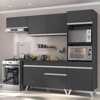 Armário de Cozinha Compacta 252cm Veneza Multimóveis V3690