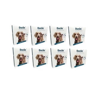 Kit 8 Coleira AntiPulgas Carrapatos DUCÃO Para Cães e Gatos