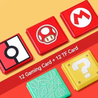 Case Cartão Nintendo Switch OLED Capa Jogos Switch Acessórios Mario Pokemon Zelda Animal Crossing