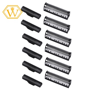 3Set Clipper Blade Para Kemei Km-1102 Peças De Barbear Elétricas Net Silver