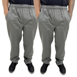 Kit 2 Calças No Brim Pesado (4 Bolso) REFORÇADA Uniformes Operacional