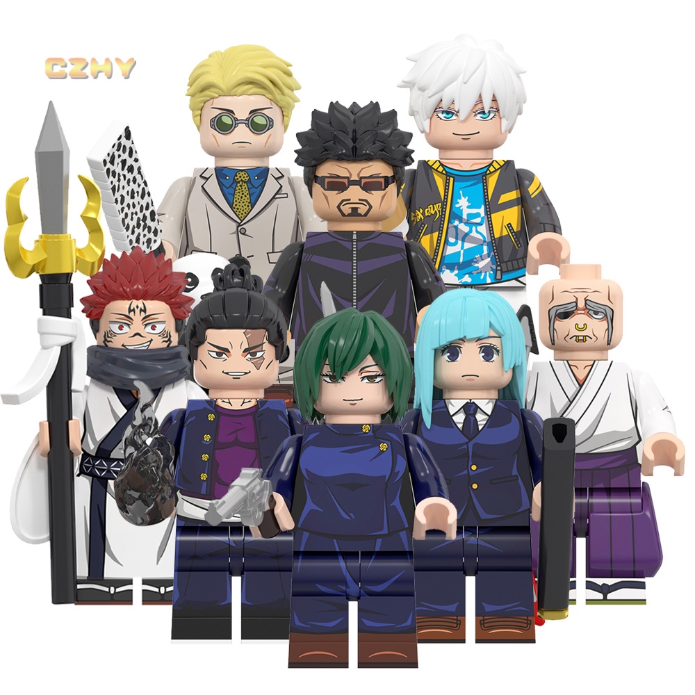 Anime Jujutsu Kaisen Itadori Yuji Satoru Gojo Todo Aoi Ryomen Sukuna Mini Blocos De Construção Figura Brinquedos Presentes Para Crianças
