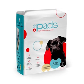 Tapete Higiênico Para Cães Dr Pads 60x60 07 unidades