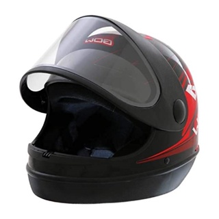 Capacete para moto Interlagos Gow Vermelho preto tamanho 58