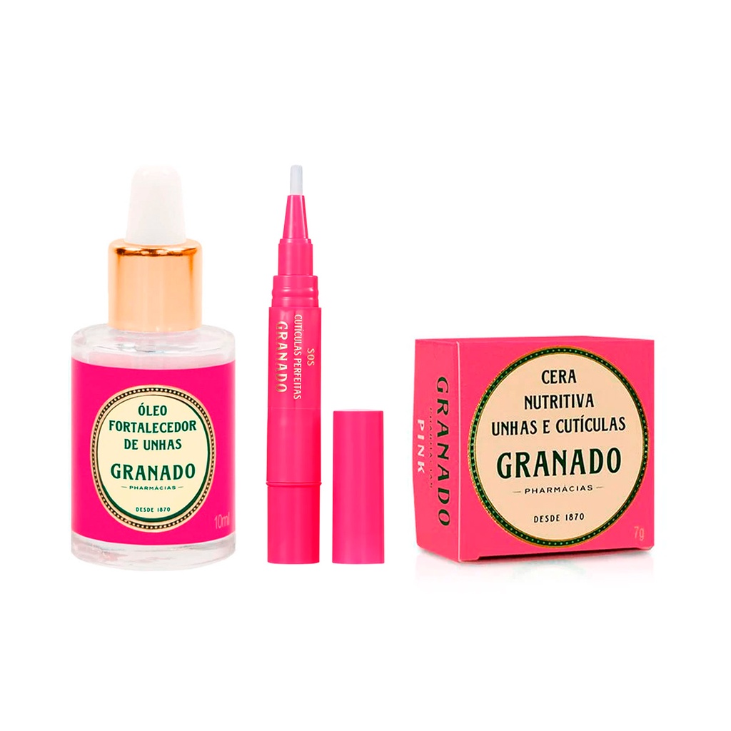 Granado Kit 3un Tratamento de Unhas - 1un Cera Nutritiva + 1un SOS ...