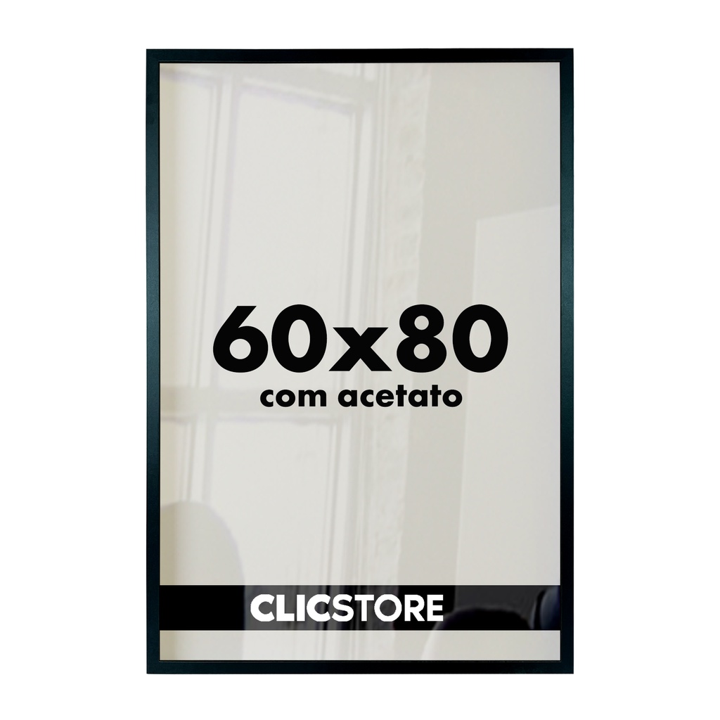 Moldura 60x80 Com Acetato Quadros Poster Foto Casa Parede Certificados Madeira Fundo MDF Decorativo Imagem Quarto Sala