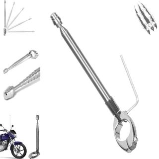 Antena Corta Pipa Moto Inox Retratil Cerol Com Envio 24 Horas Instalacao no Guidao Sete Estagioo