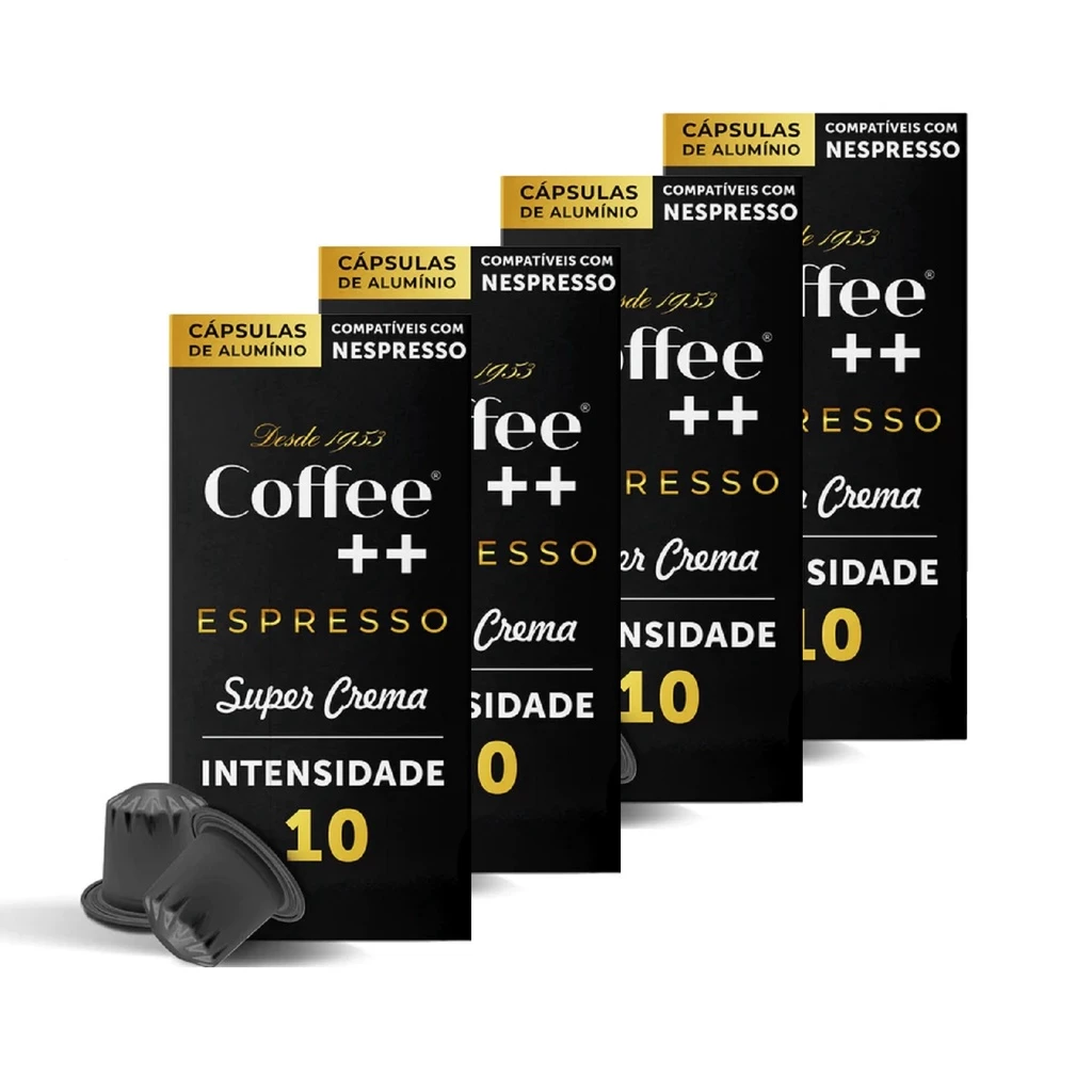 Capsula Para Nespresso Coffee Mais Intenso Super Crema - 40 unidades