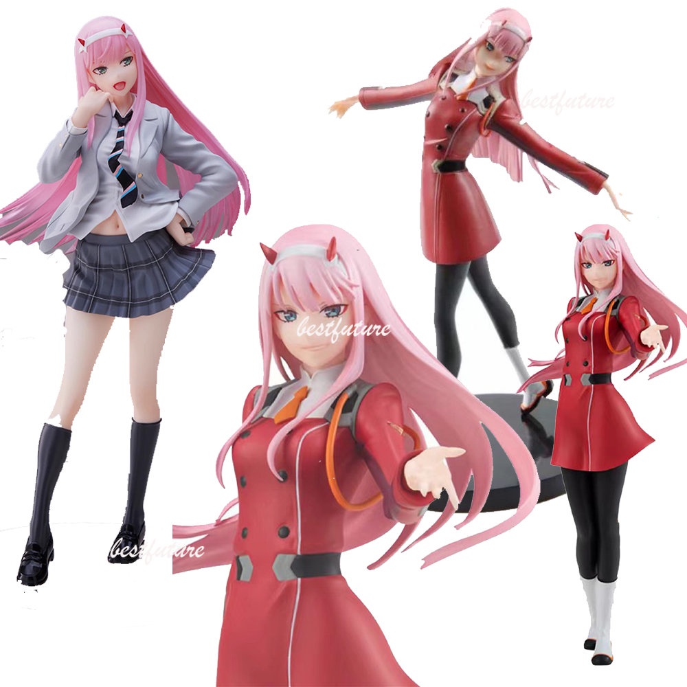 Anime DARLING In The FRANXX Zero Duas Figuras De A o Em PVC Modelo De 