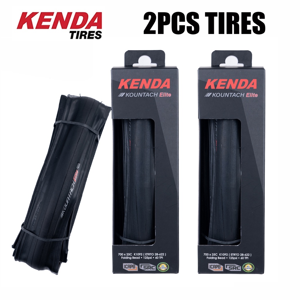 2PCS Kenda K1092 Pneu De Bicicleta 700x25/28C KOUNTACH ELITE Pneus De ...