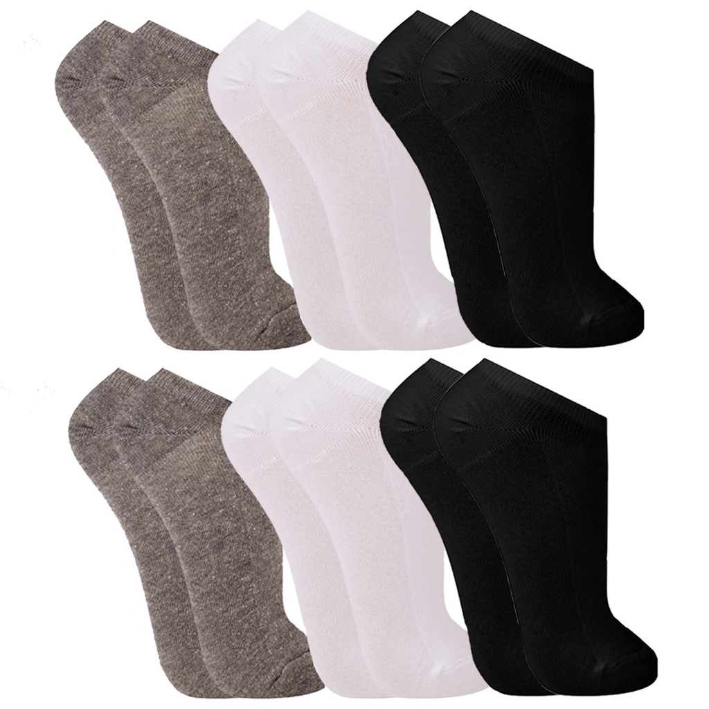 Kit 6 Pares de Meia Adulto Algodão Esportivo Atoalhada Trifil